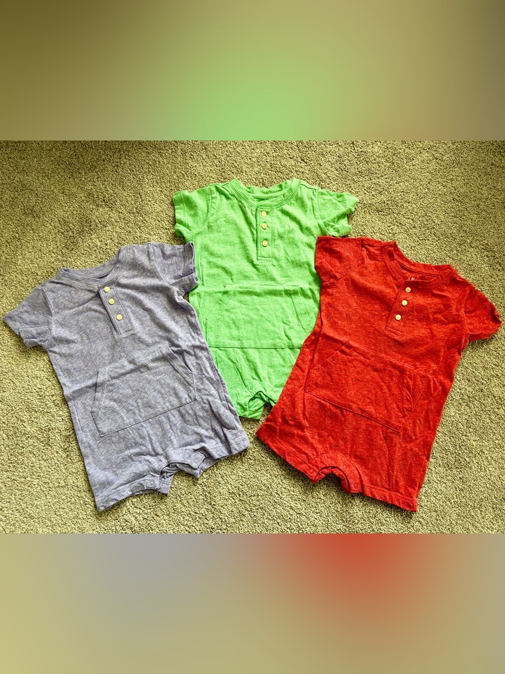 Set of 3 baby rompers